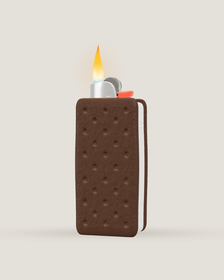 Sandwich Ice Cream lighter case